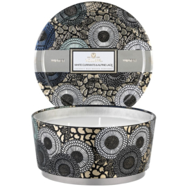 Voluspa White Currants &  3 wick - Metallic Tin