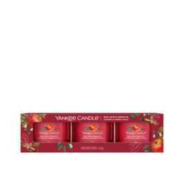 Yankee Candle Red Apple Wreath Mini Jar 3-Pack