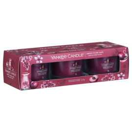 Yankee Candle Sweet Plum Sake Mini Jar 3-Pack