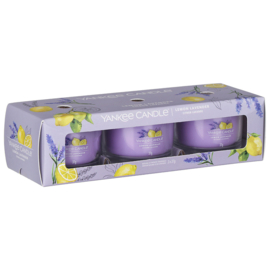 Yankee Candle Lemon Lavender Mini Jar 3-Pack