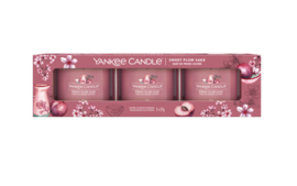 Yankee Candle Sweet Plum Sake Mini Jar 3-Pack