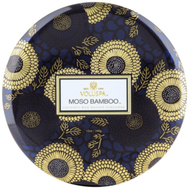 Voluspa Moso Bamboo 3 wick - Decorative Tin