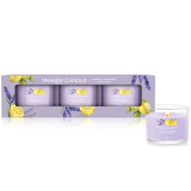 Yankee Candle Lemon Lavender Mini Jar 3-Pack