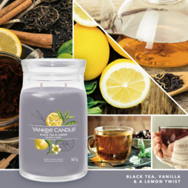 Yankee Candle Black Tea & Lemon Signature Large Jar