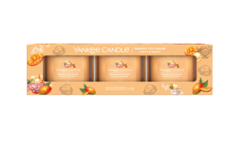 Yankee Candle Mango Ice Cream  Mini Jar 3-Pack