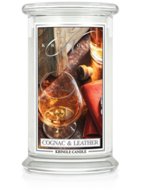 Kringle Candle Cognac & Leather Large Jar