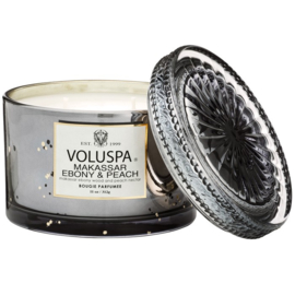 Voluspa Makassar Ebony & Peach 2 wick - Corta Maison Candle