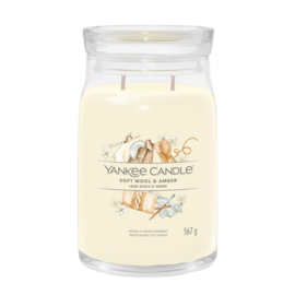 Yankee Candle Soft Wool & Amber Signature Large Jar