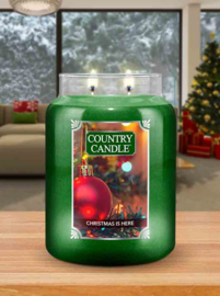 Country Candle Christmas Is Here Large Jar