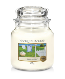 Yankee Candle Clean Cotton Original Medium Jar