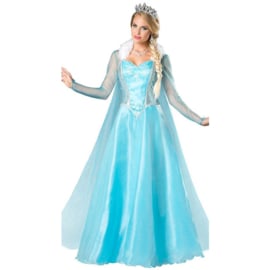Frozen jurk prinses Elsa LUXE :  2dlg.  mt 40/42