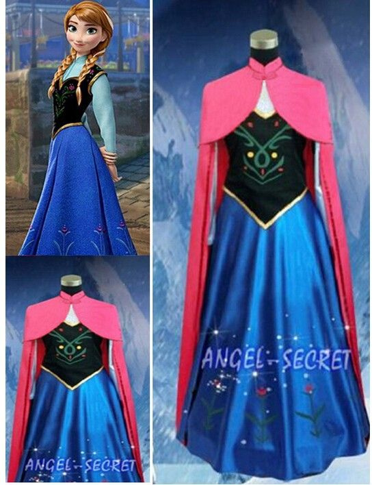 Wonderbaar Frozen jurk prinses Anna met cape 34/44 | Frozen voor volwassenen SO-72