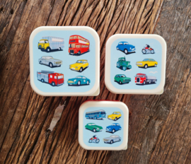 Set 3 snackdoosjes verkeer