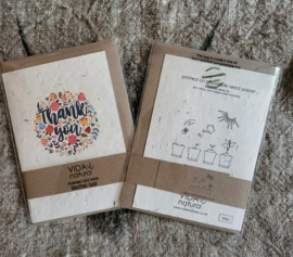 Thank you, met échte bloemzaadjes