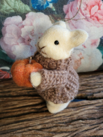 Muis met pompoen
