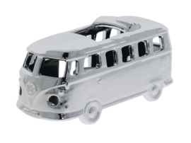 Bus Tealight Holder Ceramic in gift box zilver