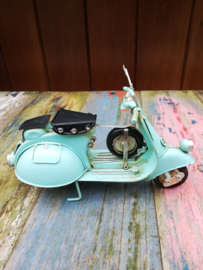 Scooter vintage metal blauw