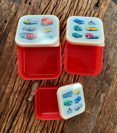 Set 3 snackdoosjes verkeer