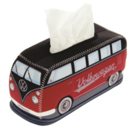 Tissue box holder rood/zwart