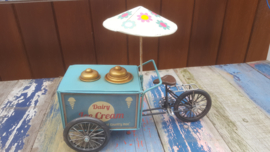 Ice Cream Tricycle With Parasol Blue