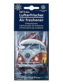 Bus Air Freshener met sneeuw rood