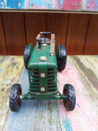 Green Metal Vintage Tractor Ornament 27 cm