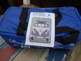 VW picnic deken blauw