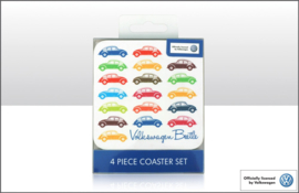 VW Multi Coloured Beetles Coaster