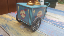 Ice Cream Tricycle With Parasol Blue