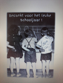 Bedankt voor het leuke schooljaar!