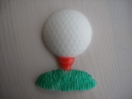 Golfbal met tee