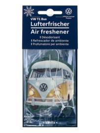 Bus Air Freshener met sneeuw geel