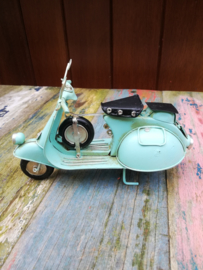 Scooter vintage metal blauw