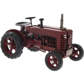 Red Metal Vintage Tractor