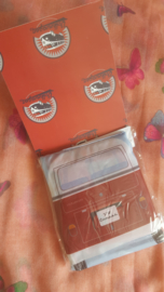 VW Bus Shopper Bag Red
