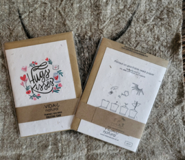 Hugs and kisses, met échte bloemzaadjes