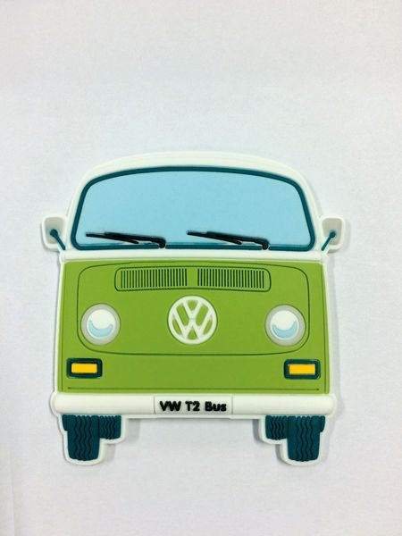 VW bus magnet Green