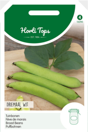 Tuinbonen driemaal wit 100gram 3290