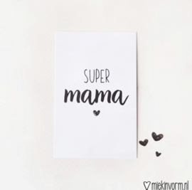 Mini-kaartje Super Mama.