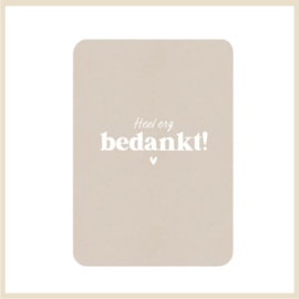 Kaart | Heel erg bedankt