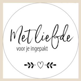 Kadosticker XL |  Met Liefde voor je ingepakt XL