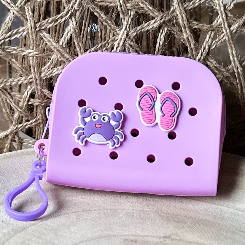 Mini tasje/ portemonneetje met charms
