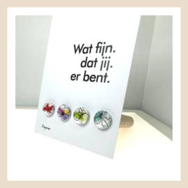 Kaartpin | Art Flower