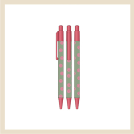 Pen | Sage green & Pink