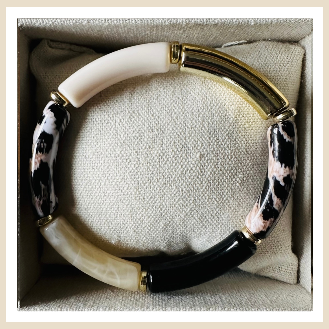 Tube armband |Leopard brown