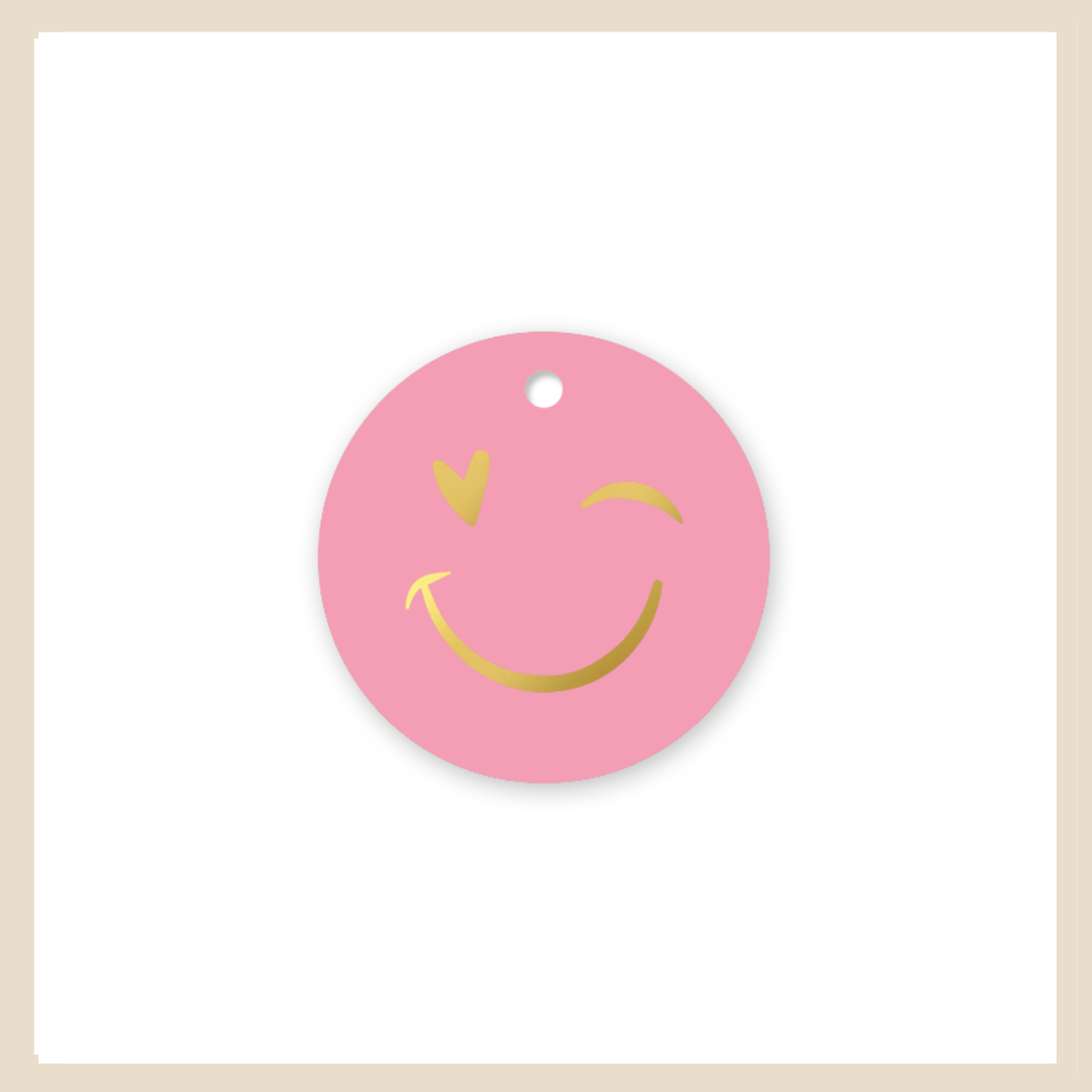 Kadokaartje | Smiley-Roze