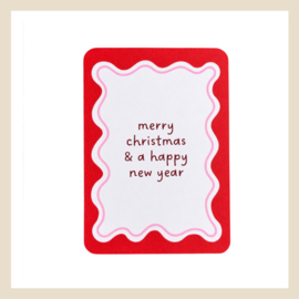 Kaart | Merry christmas & a happy new year