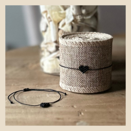 Armbandje | Love bracelet-gevlochten hartje