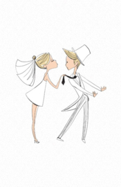 Mini kaart | Huwelijk, kiss the bride