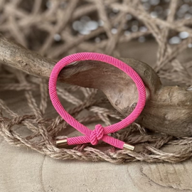 Elastiekjes/armbandjes | Knoop neon
